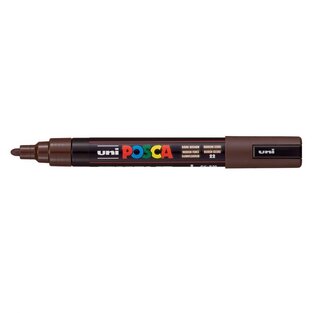 POSCA ΜΑΡΚΑΔΟΡΟΣ ΜΕΣΑΙΟΣ PC5M ΣΚΟΥΡΟ ΚΑΦΕ (DARK BROWN)