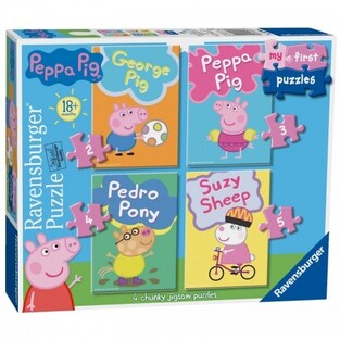 RAVENSBURGER ΠΑΖΛ 4 ΣΕ 1 (2/3/4/5 ΤΕΜΑΧΙΩΝ) ΤΑ ΠΡΩΤΑ ΜΟΥ ΠΑΖΛ PEPPA PIG 06960