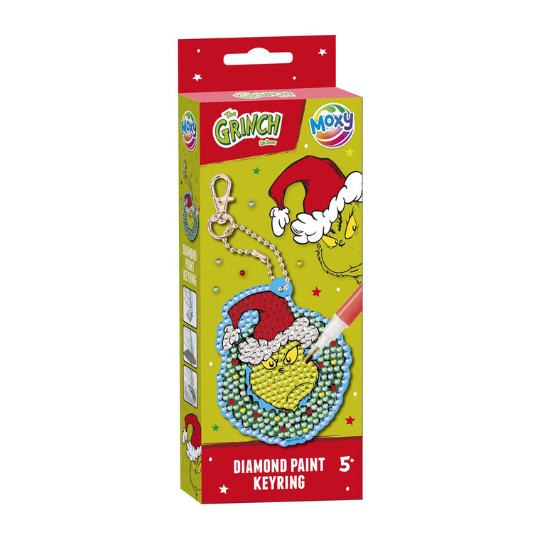 MOXY ΚΑΤΑΣΚΕΥΗ DIAMOND PAINT KEYRING ΜΠΡΕΛΟΚ GRINCH 166501