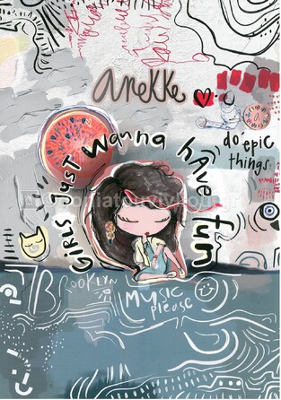 ANEKKE ΤΕΤΡΑΔΙΟ ΚΑΡΦΙΤΣΑ A4 21x29,7cm 38φ GIRLS JUST WANNA HAVE FUN