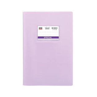 SPECIAL BY TYPOTRUST ΤΕΤΡΑΔΙΟ ΕΞΗΓΗΣΗ ΠΛΑΣΤΙΚΗ ΜΕ ΚΑΛΥΜΜΑ 17x25cm 50φ ΡΙΓΕ PASTEL ΜΩΒ ΛΙΛΑ 4408
