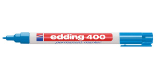 EDDING 400 ΜΑΡΚΑΔΟΡΑΚΙ ΑΝΕΞΙΤΗΛΟ 1MM ΓΑΛΑΖΙΟ 10