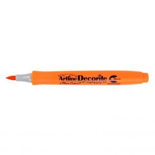 ARTLINE DECORITE BRUSH ΜΑΡΚΑΔΟΡΟΣ ΜΕ ΜΥΤΗ ΠΙΝΕΛΟ NEON ΦΩΣΦΟΡΟΥΧΟ ΠΟΡΤΟΚΑΛΙ