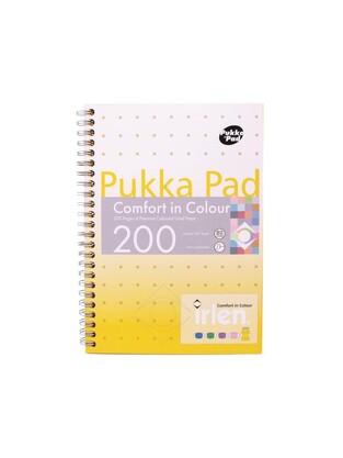 PUKKA PAD COMFORT IN COLOUR ΤΕΤΡΑΔΙΟ ΣΠΙΡΑΛ A5 (14,8x21cm) ΠΕΡΦΟΡΕ ΜΕ 100 ΧΡΩΜΑΤΙΣΤΑ ΦΥΛΛΑ ΚΙΤΡΙΝΑ IRLJOTA5GOL