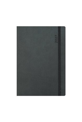 2027 ΗΜΕΡΟΛΟΓΙΟ ΗΜΕΡΗΣΙΟ 12x17cm FLEXY ΓΚΡΙ ΣΚΟΥΡΟ ΜΕ ΛΑΣΤΙΧΟ ΚΑΙ ΣΤΥΛΟΘΗΚΗ 72092 (ΛΙΝΑΡΔΑΤΟΣ)