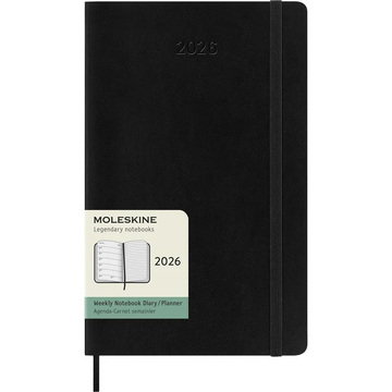 2026 ΗΜΕΡΟΛΟΓΙΟ MOLESKINE POCKET (9x14cm) HARD COVER BLACK WEEKLY DIARY PLANNER (ΕΒΔΟΜΑΔΙΑΙΟ ΗΜΕΡΟΛΟΓΙΟ ΕΤΟΥΣ)
