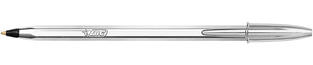 BIC ΣΤΥΛΟ CRISTAL SHINE CELEBRATE MEDIUM SILVER (ΑΣΗΜΙ) ΜΑΥΡΗ ΓΡΑΦΗ 921339