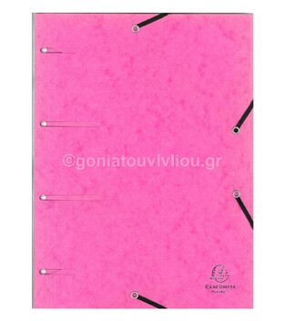 EXACOMPTA ΝΤΟΣΙΕ ΜΕ ΛΑΣΤΙΧΟ ΤΥΠΟΥ ΠΡΕΣΠΑΝ ΜΕ ΤΡΥΠΕΣ ΓΙΑ ΝΤΟΣΙΕ 24Χ32 447100E ΡΟΖ