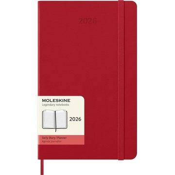 2026 ΗΜΕΡΟΛΟΓΙΟ MOLESKINE LARGE (13x21cm) HARD COVER SCARLET RED DAILY DIARY (ΗΜΕΡΗΣΙΟ ΗΜΕΡΟΛΟΓΙΟ ΕΤΟΥΣ)