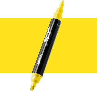 OHUHU ΑΚΡΥΛΙΚΟΣ ΜΑΡΚΑΔΟΡΟΣ ΜΕ ΔΙΠΛΗ ΜΥΤΗ NoY108 LEMON YELLOW ΚΙΤΡΙΝΟ ΛΕΜΟΝΙ