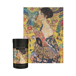 INTERDRUK ART ΠΑΖΛ 1000 ΤΕΜΑΧΙΩΝ 67x48cm GUSTAV KLIMT LADY WITH FAN No10