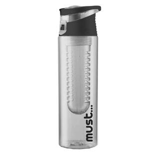 MUST ΠΛΑΣΤΙΚΟ ΠΑΓΟΥΡΙ TRITAN 700ml ΜΕ ΦΙΛΤΡΟ 7,6x24,5cm ΜΑΥΡΟ 584683