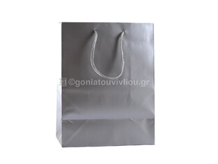 ΤΣΑΝΤΑ ΣΑΚΟΥΛΑ ΔΩΡΟΥ ΜΟΝΟΧΡΩΜΗ MEDIUM 18x23cm ECDMAT ΑΣΗΜΙ