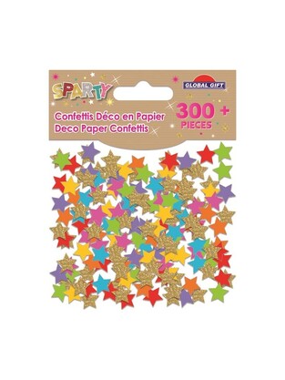 GLOBAL GIFT DECO CONFETTIS ΠΟΥΛΙΕΣ ΧΡΩΜΑΤΙΣΤΑ ΑΣΤΕΡΙΑ 362007