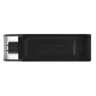 KINGSTON DATA TRAVELLER 70 USB-C FLASH DRIVE MEMORY STICK 128GB 3.2 ΜΑΥΡΟ (DT70/128GB) (KINDT70/128GB)
