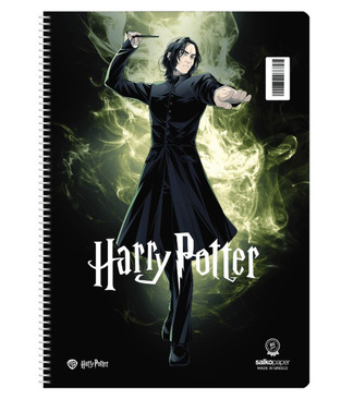 SALKO ΤΕΤΡΑΔΙΟ ΣΠΙΡΑΛ 17x25cm 4 ΘΕΜΑΤΩΝ 120φ HARRY POTTER V1 SEVERUS SNAPE 7674