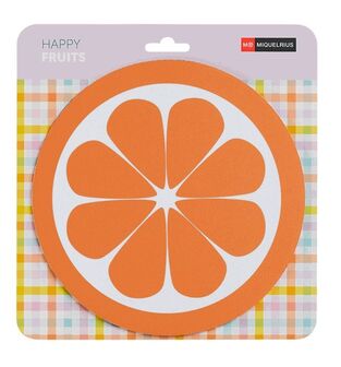 MIQUELRIUS MOUSEPAD ΣΕ ΣΧΗΜΑ ΠΟΡΤΟΚΑΛΙ 20cm HAPPY FRUITS MR37747