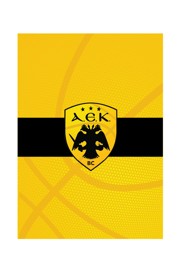 ΤΕΤΡΑΔΙΟ ΚΑΡΦΙΤΣΑ 17x25cm ΡΙΓΕ 40φ ΛΟΓΟΤΥΠΟ ΑΕΚ BASKETBALL HPBTS00055