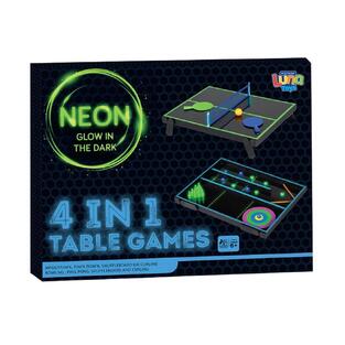 LUNA TOYS NEON ΕΠΙΤΡΑΠΕΖΙΑ ΠΑΙΧΝΙΔΙΑ 4 ΣΕ 1 623322