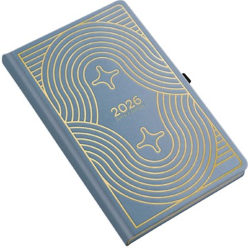 2026 ΗΜΕΡΟΛΟΓΙΟ ΗΜΕΡΗΣΙΟ 13x21cm GATSBY ΓΑΛΑΖΙΟ ΜΕ ΣΤΥΛΟΘΗΚΗ 626441386 (UNIPAP)