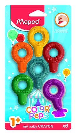MAPED ΚΗΡΟΜΠΟΓΙΕΣ BABY COLOR PEPS 6 ΧΡΩΜΑΤΑ 863806