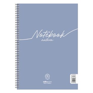 SALKO ΤΕΤΡΑΔΙΟ ΣΠΙΡΑΛ 17x25cm 1 ΘΕΜΑΤΟΣ 30φ NOTEBOOK NATURA ΜΠΛΕ 6381