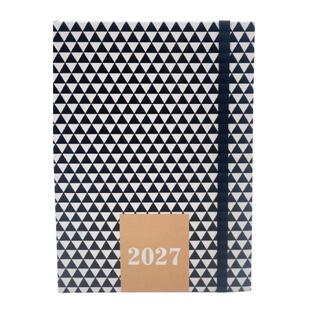 2027 ΗΜΕΡΟΛΟΓΙΟ ΗΜΕΡΗΣΙΟ 12x17cm BLACK AND WHITE ΤΡΙΓΩΝΑ ΜΕ ΛΑΣΤΙΧΟ 587891 (TESORO)