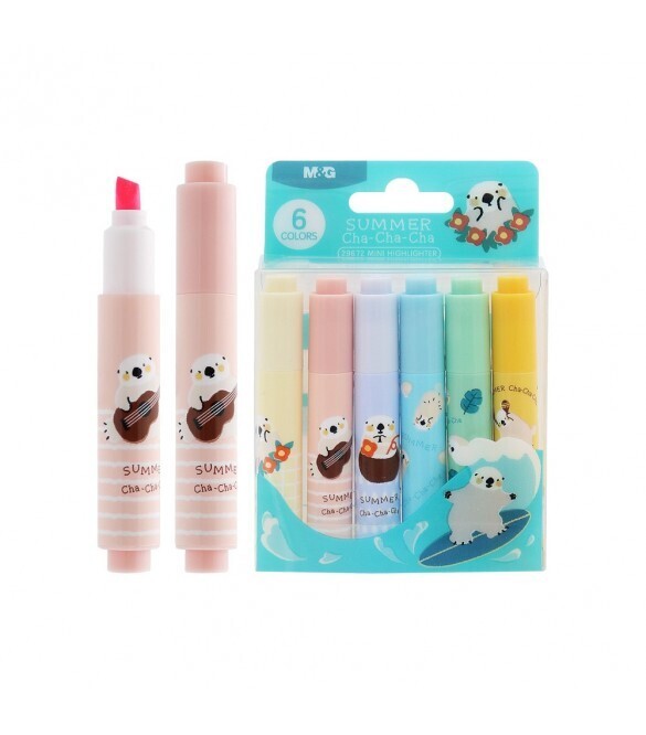 M&G ΜΑΡΚΑΔΟΡΟΙ ΥΠΟΓΡΑΜΜΙΣΗΣ MINI SUMMER CHA CHA CHA 6 ΧΡΩΜΑΤΑ AHM29672