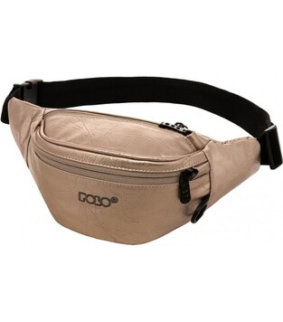 POLO ΤΣΑΝΤΑΚΙ ΜΕΣΗΣ ΜΠΑΝΑΝΑ 3 ΘΗΚΕΣ DIVA ΡΟΖ ΧΡΥΣΟ 9080173802