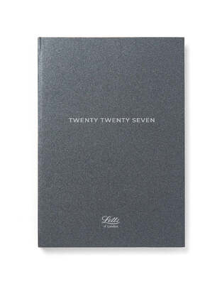 2027 ΗΜΕΡΟΛΟΓΙΟ LETTS ΗΜΕΡΗΣΙΟ A5 (14,8x21cm) TITANIUM ΜΠΛΕ ΜΕΤΑΛΛΙΚΟ 27082587