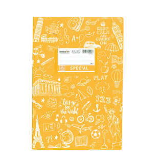 SPECIAL ΤΕΤΡΑΔΙΟ ΕΞΗΓΗΣΗ DOODLES ΡΙΓΕ 17x25cm 50φ ΚΙΤΡΙΝΟ