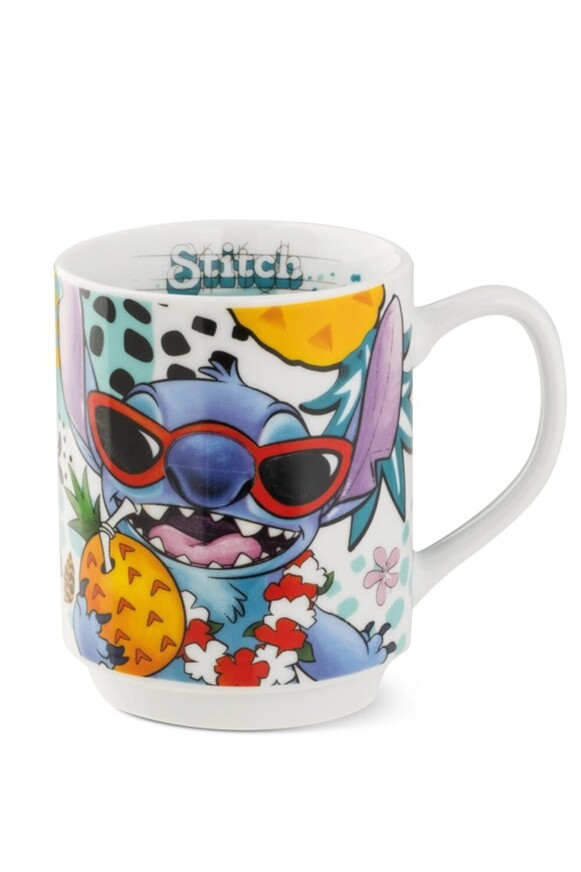 EGAN DISNEY ΚΟΥΠΑ STITCH ΑΣΠΡΗ 350ml