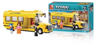 SLUBAN ΠΑΙΔΙΚΟ ΠΑΙΧΝΙΔΙ ΜΕ ΤΟΥΒΛΑΚΙΑ B0507 SCHOOL BUS (ΣΧΟΛΙΚΟ ΛΕΩΦΟΡΕΙΟ) 219PCS