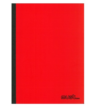 MUST ΤΕΤΡΑΔΙΟ FOLDI A4 21x29,7cm 2 ΘΕΜΑΤΩΝ ΡΙΓΕ ΜΕ ΓΡΑΜΜΕΣ (ΤΥΠΟΥ FLEX) 64φ ΚΟΚΚΙΝΟ 584671