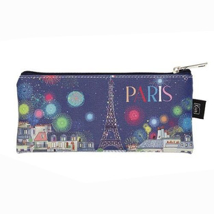 KIUB ΚΑΣΕΤΙΝΑ ΒΑΡΕΛΑΚΙ ΠΛΑΚΕ ΜΕ ΦΕΡΜΟΥΑΡ 19x6cm PARIS FETE ΜΠΛΕ TROPL50X01
