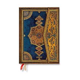 2027 ΗΜΕΡΟΛΟΓΙΟ ΕΒΔΟΜΑΔΙΑΙΟ PAPERBLANKS MIDI 13x18cm SAFAVID INDIGO (ΣΚΛΗΡΟ ΕΞΩΦΥΛΛΟ ΜΕ ΜΑΓΝΗΤΗ) DE19368