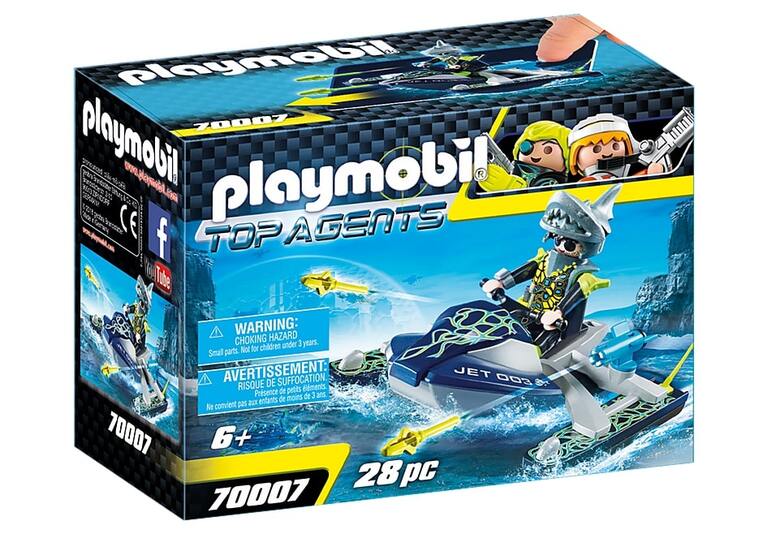 PLAYMOBIL TOP AGENTS AQUA SCOOTER ΤΗΣ SHARK TEAM 70007