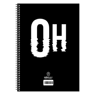SALKO ΤΕΤΡΑΔΙΟ ΣΠΙΡΑΛ A4 (21x29,7cm) 3 ΘΕΜΑΤΩΝ 90φ OH NO ΜΑΥΡΟ OH ΚΥΜΑΤΙΣΤΟ 5528