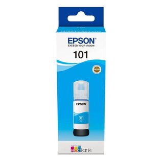EPSON 101 CYAN ΜΕΛΑΝΙ ΣΕ ΜΠΟΥΚΑΛΙ ΓΙΑ INKJET C13T03V24A