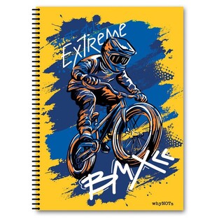 WHYNOTE ΤΕΤΡΑΔΙΟ ΣΠΙΡΑΛ Α4 (21x29,7cm) 3 ΘΕΜΑΤΩΝ 90φ SPORTS ΜΗΧΑΝΗ 810021