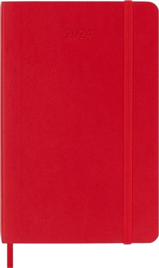 2024 ΗΜΕΡΟΛΟΓΙΟ MOLESKINE POCKET (9x14cm) SOFT COVER SCARLET RED DAILY DIARY (ΗΜΕΡΗΣΙΟ ΗΜΕΡΟΛΟΓΙΟ ΕΤΟΥΣ)
