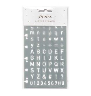 FILOFAX ΑΝΤΑΛΛΑΚΤΙΚΟ LETTER STENCIL (ΣΤΕΝΣΙΛ ΓΡΑΜΜΑΤΩΝ ΤΑΙΡΙΑΖΕΙ ΣΕ PERSONAL (9,5x17,1cm) ΚΑΙ A5 (14,8x21cm) 132857