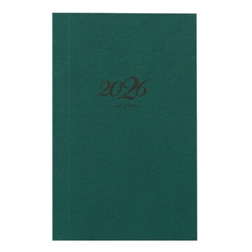 2026 ΗΜΕΡΟΛΟΓΙΟ ΑΤΖΕΝΤΑ ΕΒΔΟΜΑΔΙΑΙΟ ΥΠΟΚΙΤΡΙΝΟ ΧΑΡΤΟΔΕΤΟ ΜΕ ΑΥΤΙΑ 6,5x10,5cm ΠΡΑΣΙΝΟ ΣΚΟΥΡΟ ΗΜ26005 (ΕΠΙ ΧΑΡΤΟΥ)