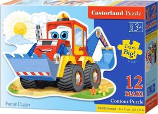 CASTORLAND ΠΑΖΛ MAXI 12 ΤΕΜΑΧΙΩΝ FUNNY DIGGER 120024