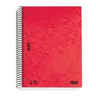 SKAG ΣΗΜΕΙΩΜΑΤΑΡΙΟ ΣΠΙΡΑΛ 10,5x14,8cm 3 ΘΕΜΑΤΩΝ 120φ No21 UNIVERSITY FOIL ΚΟΚΚΙΝΟ 120166