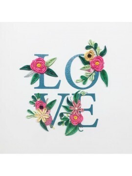 TENDANCES PETITS PETALES ΕΥΧΕΤΗΡΙΑ ΚΑΡΤΑ 15x15cm PP28D LOVE