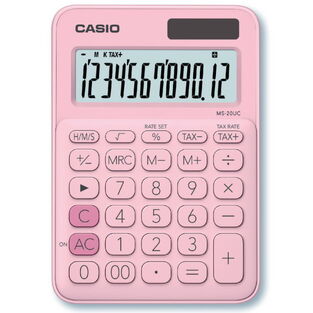 CASIO MS 20UCPK ΑΡΙΘΜΟΜΗΧΑΝΗ  MY STYLE COLOR 12 ΨΗΦΙΩΝ ΜΠΑΤΑΡΙΑ ΗΛΙΑΚΟ ΡΟΖ 6MS20UCPK