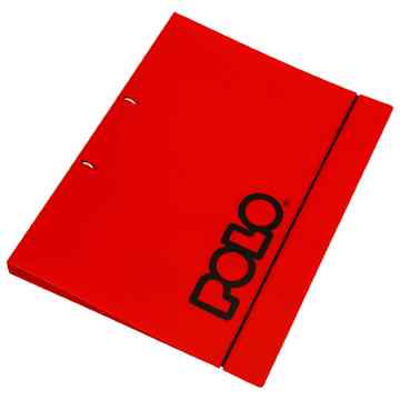 POLO ΝΤΟΣΙΕ 21x29,7cm 2 ΚΡΙΚ PP ΠΛΑΣΤΙΚΟ ΜΕ ΛΑΣΤΙΧΟ ΚΟΚΚΙΝΟ 919012