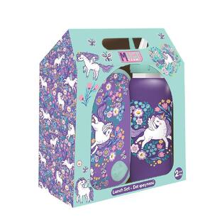 MUST TEAM ΣΕΤ ΠΑΓΟΥΡΙ ΑΝΟΞΕΙΔΩΤΟ 500ml ΚΑΙ ΦΑΓΗΤΟΔΟΧΕΙΟ ΤΑΠΕΡ ΠΛΑΣΤΙΚΟ 800ml UNICORN 587570