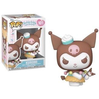 FUNKO POP SANRIO HELLO KITTY AND FRIENDS KUROMI WITH ICE CREAM 101 VINYL FIGURE